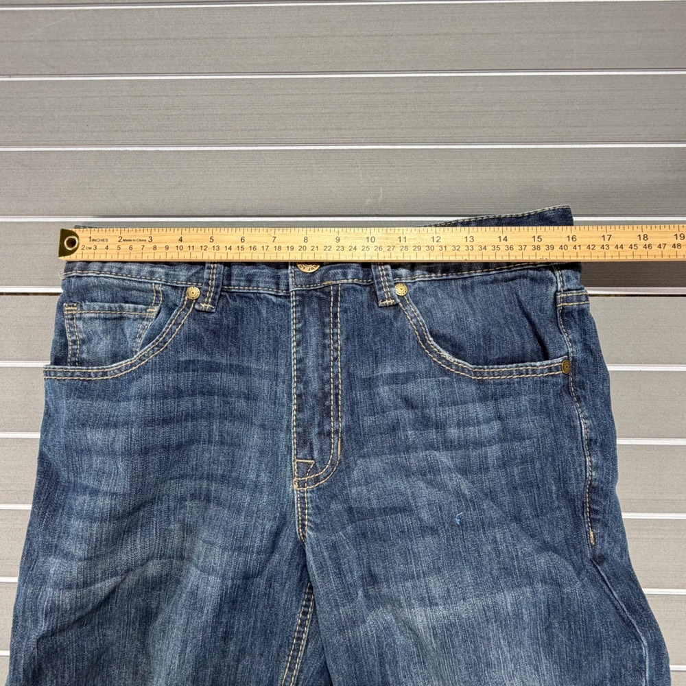 Cody James Core Mens Straight Leg Jeans Blue Medium Wash 31x32 Stretch Denim - Picture 4 of 10